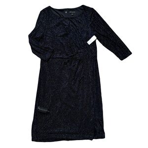 Lane Bryant ruched waist midi sparkle dress 14/16